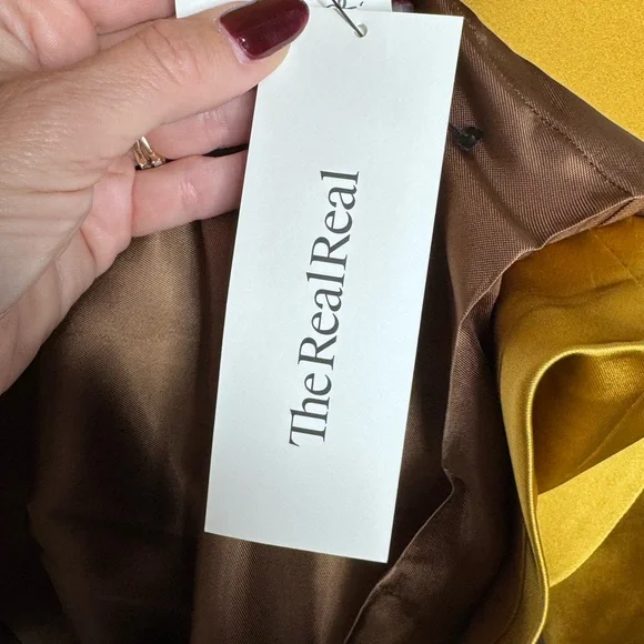 Balmain Paris Atelier Sample Satin Set Blazer & Maxi Skirt Chartreuse Gold S - Picture 12 of 17